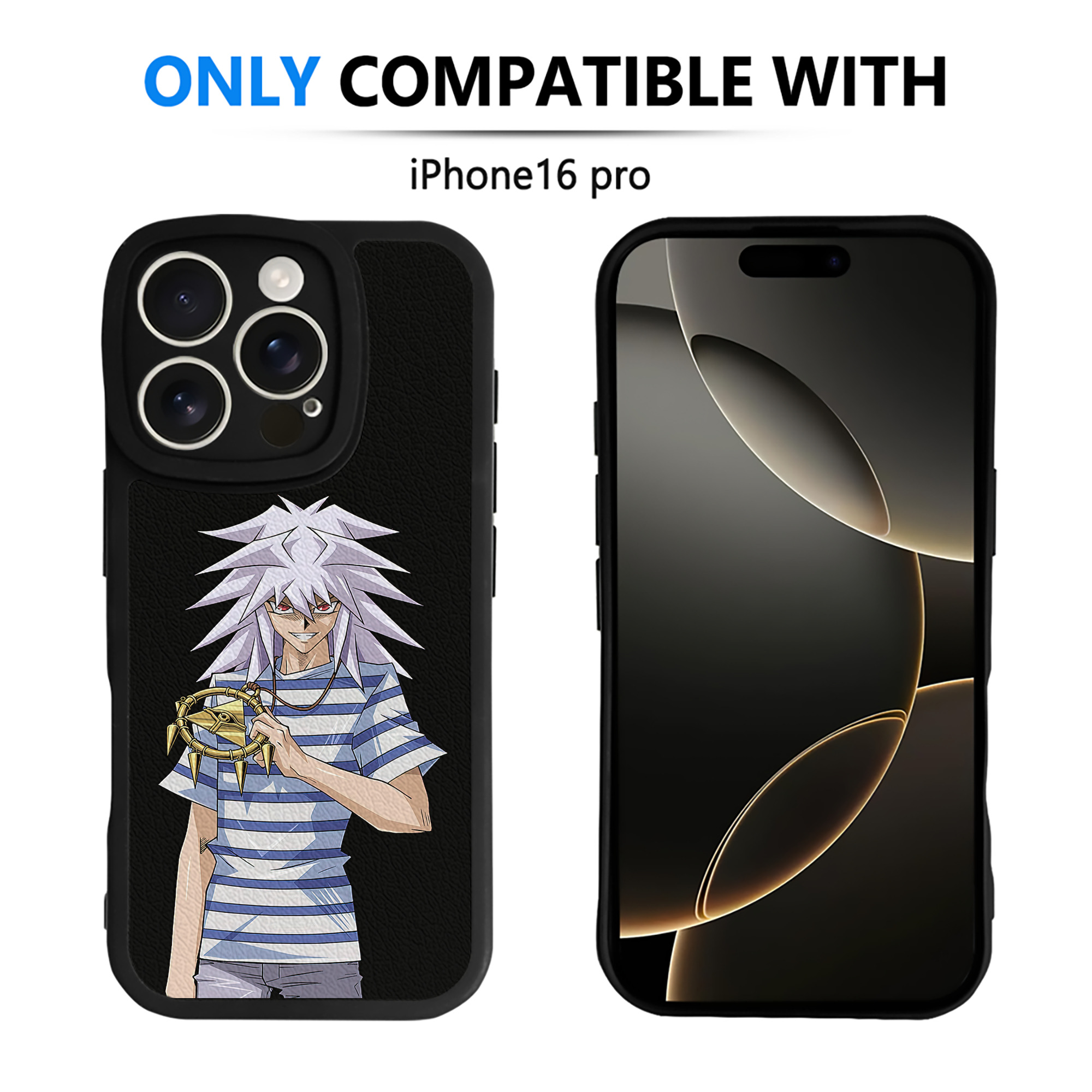 遊☆戯☆王 Yu-Gi-Oh! 【iPhone 16シリーズ対応】シリコンスマホケース（レザー調） 材質：シリコン